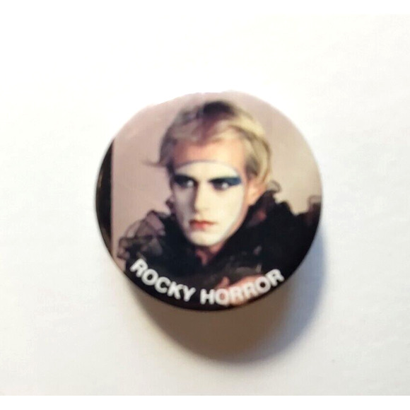 Rocky Horror Picture Show Official Licensed Button Badge Pin 1983 Halloween Glam - Picture 2 of 3
